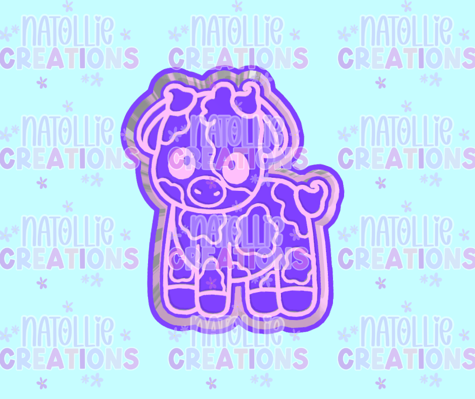 Chocolate Cutie Cow Freshie Silicone Mold