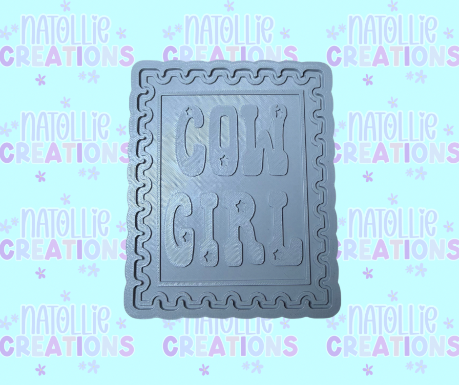 Cowgirl Stamp Insert Freshie Silicone Mold