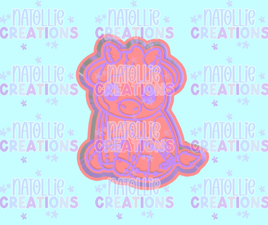 Boogie Cutie Cow Freshie Silicone Mold
