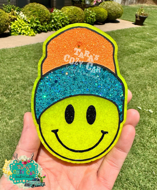 Boy Beanie Smiley Freshie Silicone Mold
