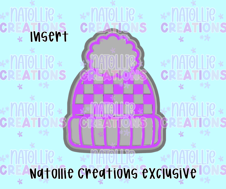 Checkered Beanie Insert Freshie Silicone Mold