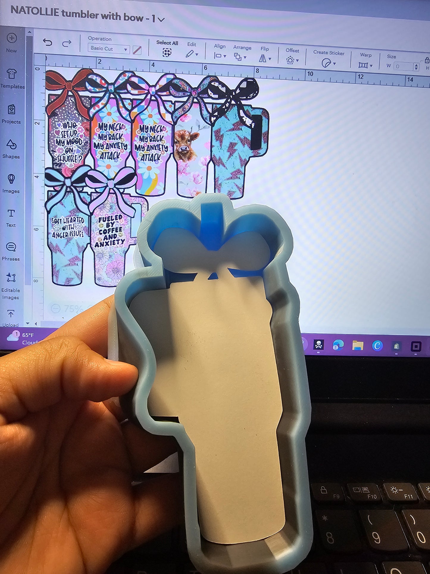 Tumbler With Bow
