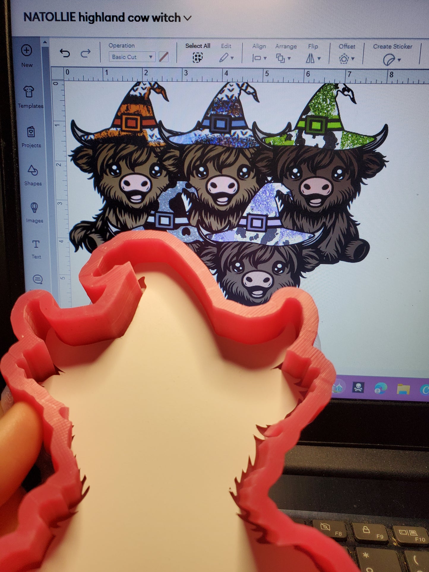 Highland Cow With Witch Hat