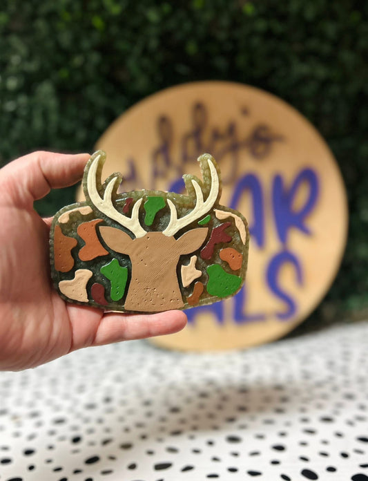 Camo Deer Patch Freshie Silicone Mold