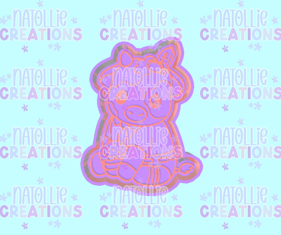 Krusty Cutie Cow Freshie Silicone Mold