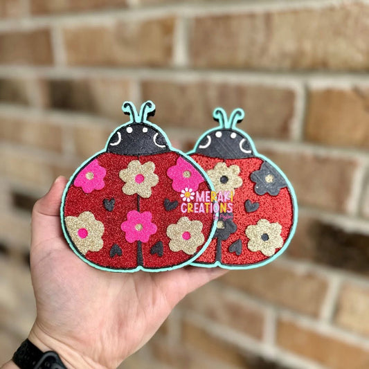 Floral Ladybug Freshie Silicone Mold