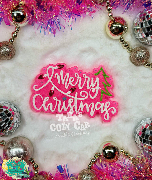 Merry Christmas Freshie Silicone Mold