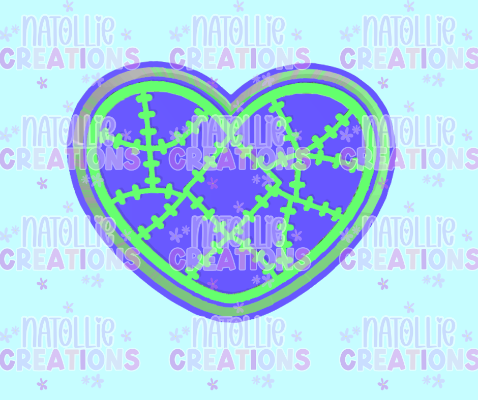 Patchwork Heart Freshie Silicone Mold