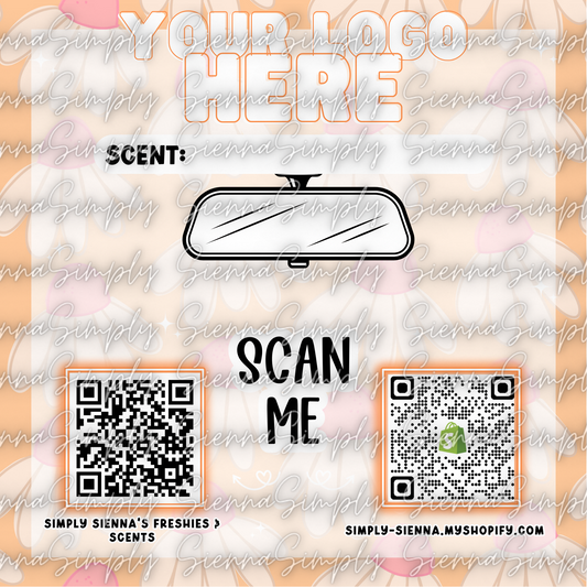 Orange Flower Bag Inserts