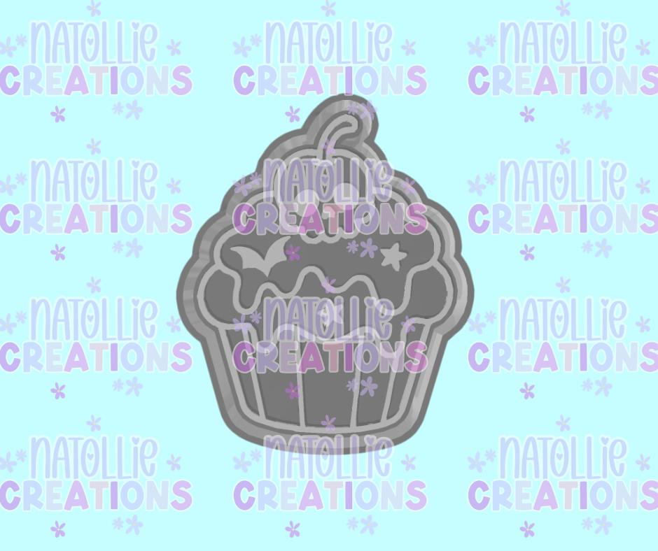 Skull Cherry Cupcake Freshie Silicone Mold