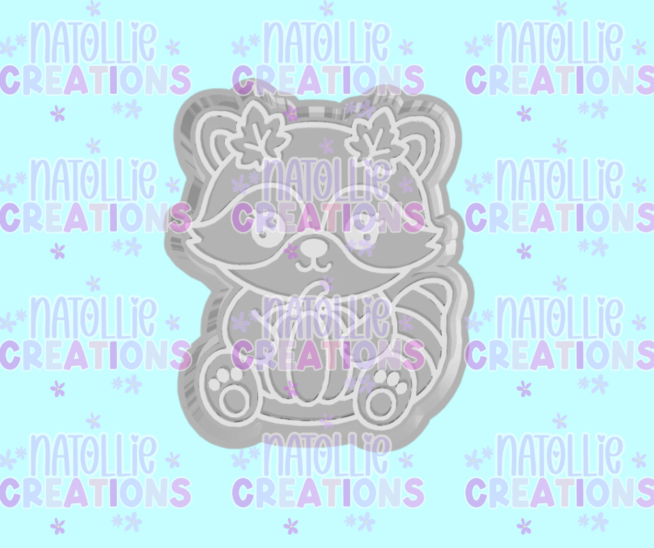 Cutie Fall Raccoon Freshie Silicone Mold