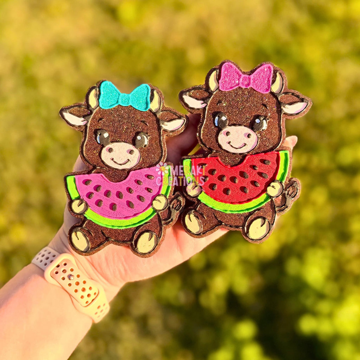 Watermelon Cow Freshie Silicone Mold