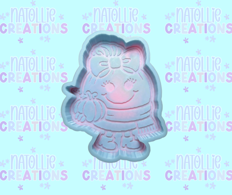 Little Miss Pumpkin Freshie Silicone Mold