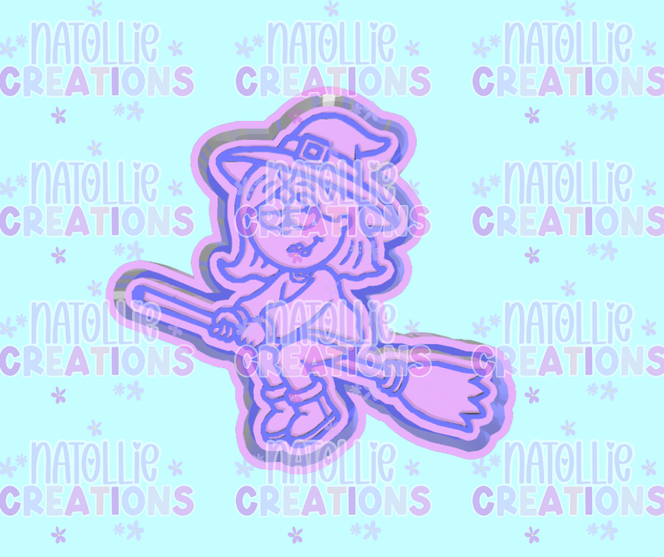 Broomstick Lizzie Freshie Silicone Mold