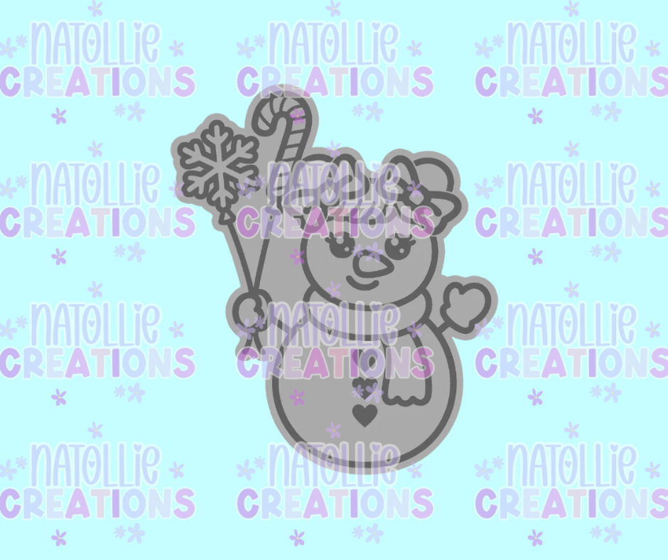 Balloon Spacebun Snowgirl Freshie Silicone Mold
