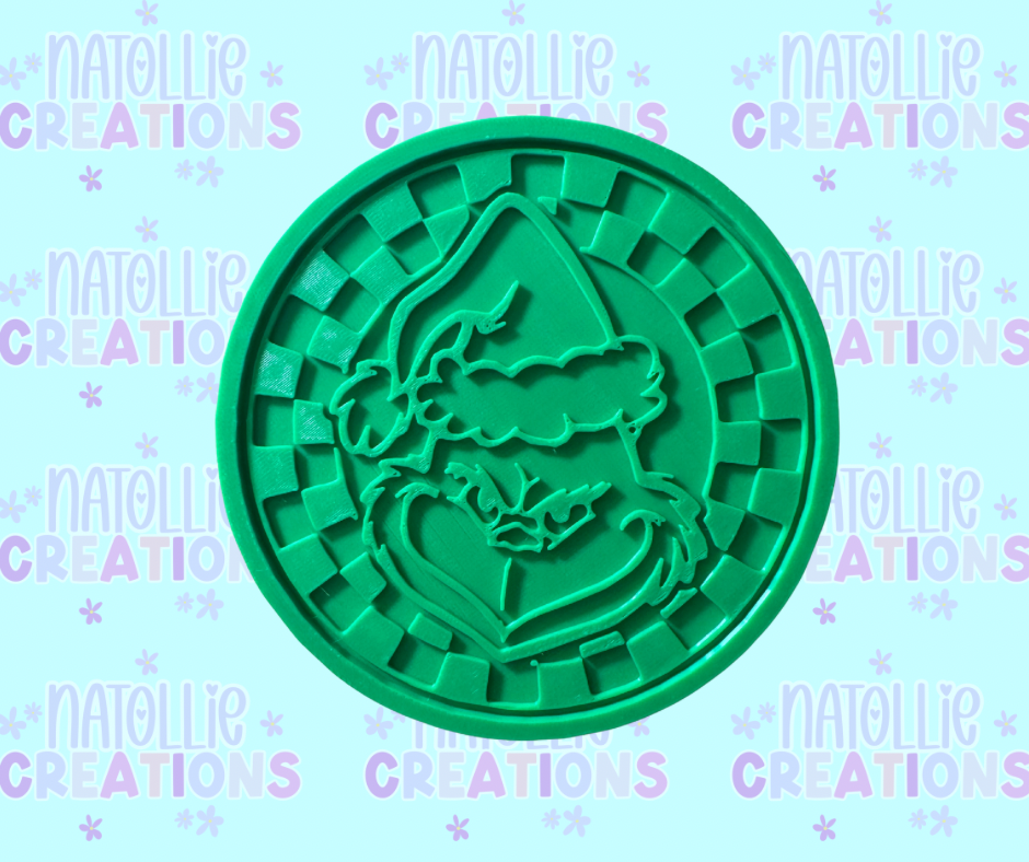 Checkered Grouch Insert Freshie Silicone Mold
