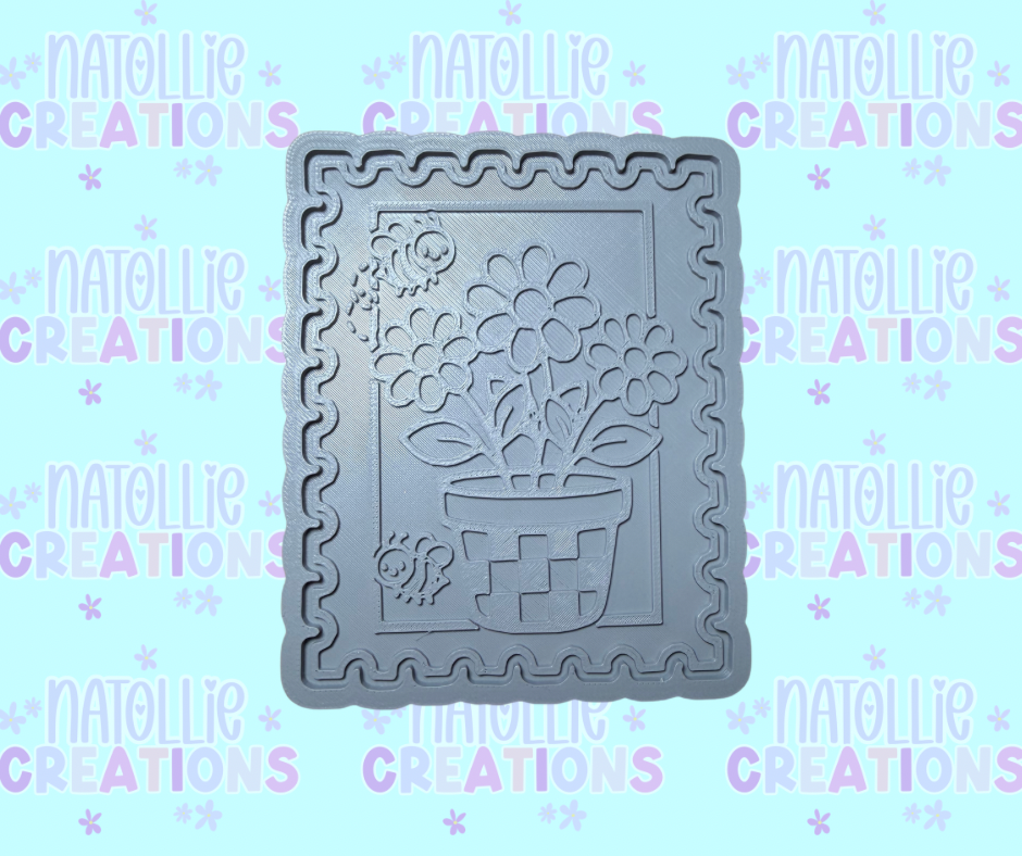 Flower Pot Stamp Insert Freshie Silicone Mold