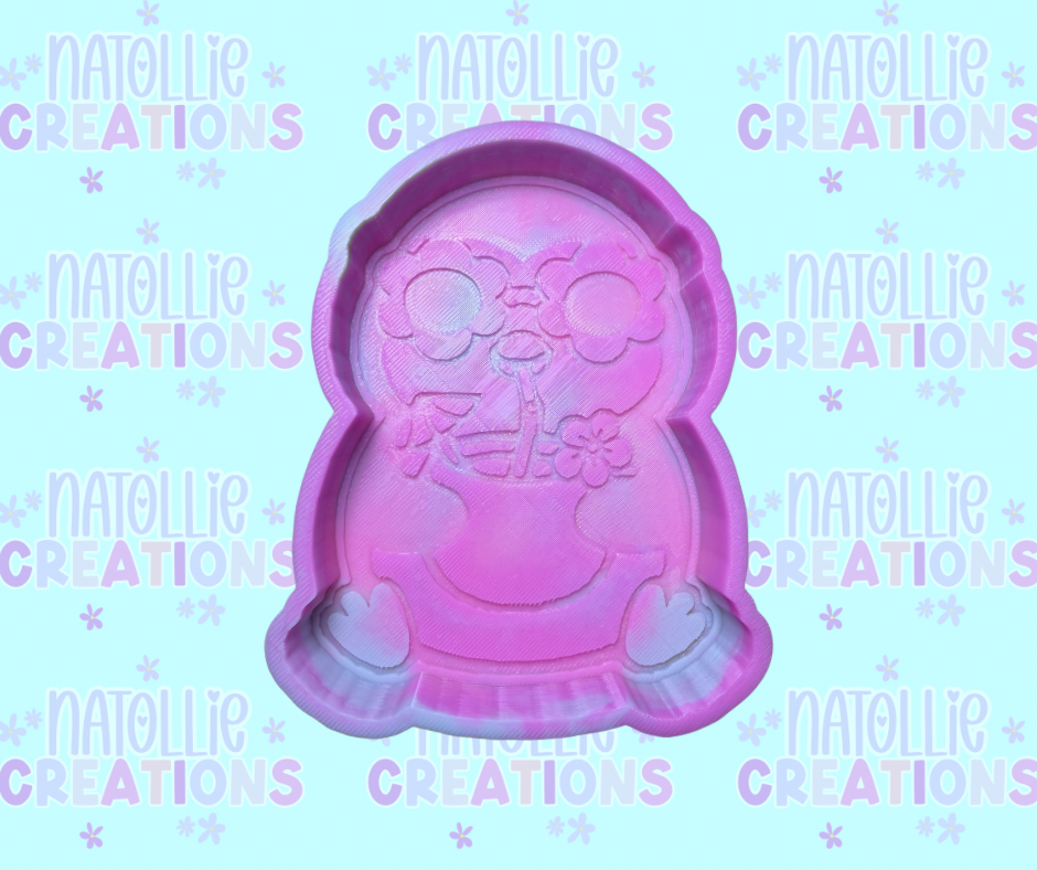 Summer Drink Penguin Freshie Silicone Mold