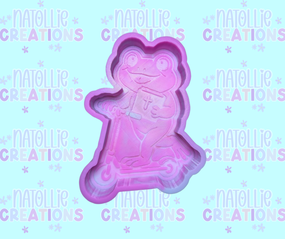 Scooter Frog Freshie Silicone Mold