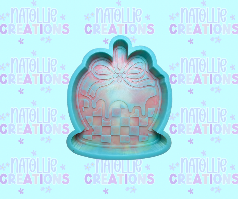 Checkered Candied Apple Freshie Silicone Mold