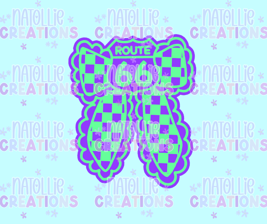 Route 66 Bow Freshie Silicone Mold
