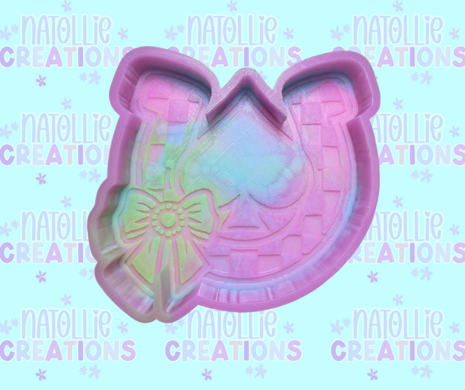 Spade Horseshoe Freshie Silicone Mold