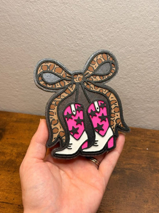 Cowboy Boot Cherry Freshie Silicone Mold