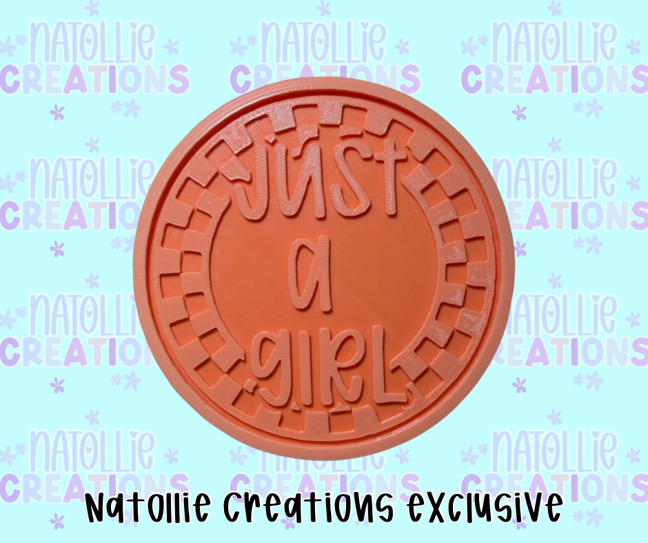 Just A Girl Insert Freshie Silicone Mold
