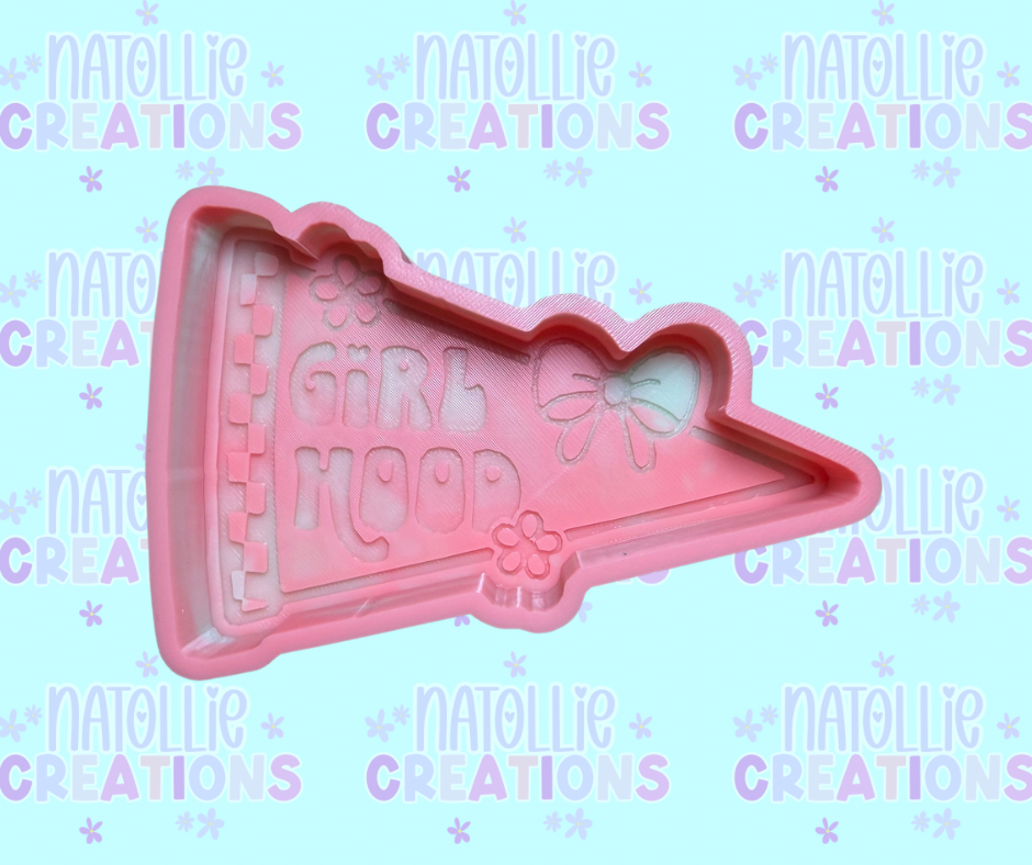 Girl Hood Flag Freshie Silicone Mold