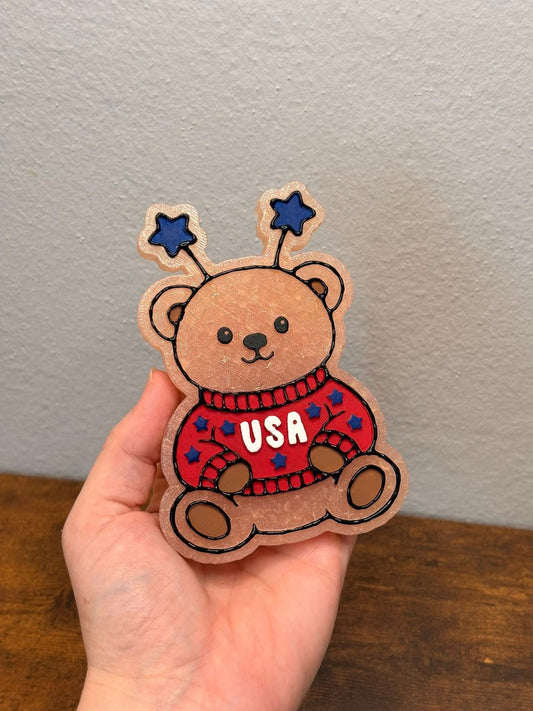 USA Bear Freshie Silicone Mold