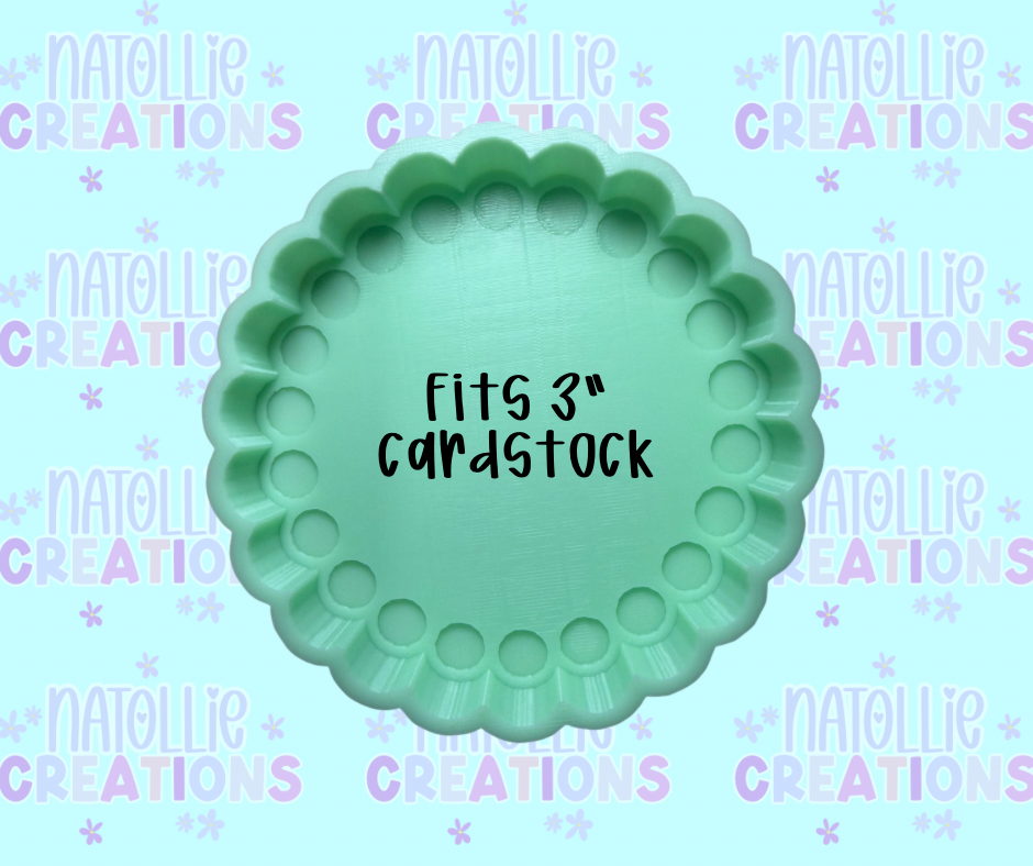 Studded Circle Freshie Silicone Mold