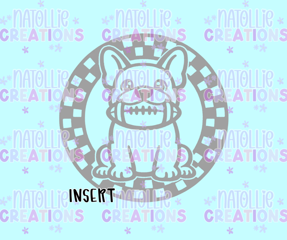 Football Frenchie Insert Freshie Silicone Mold