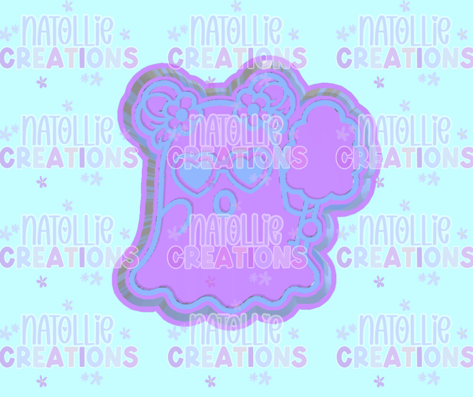 Cotton Candy Ghost Freshie Silicone Mold