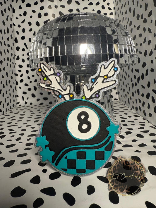 Reindeer 8 Ball Freshie Silicone Mold