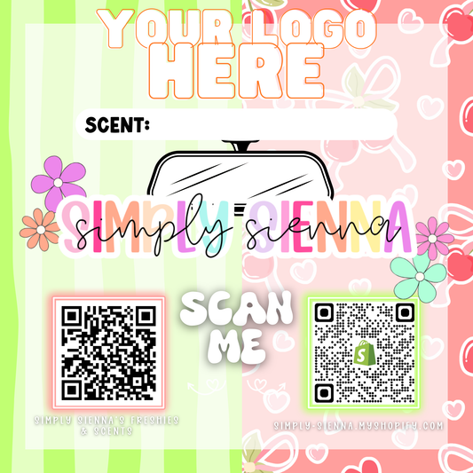 GREEN STRIPES & CHERRIES Bag Inserts