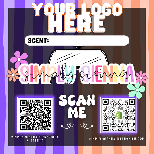 PURPLE & ORANGE STRIPES Bag Inserts