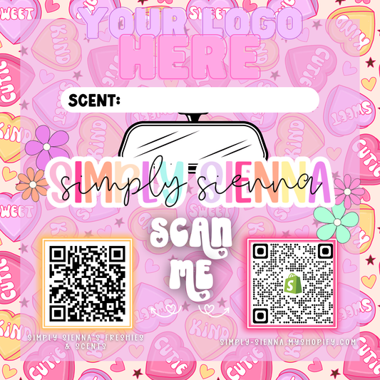 CANDY HEARTS Bag Inserts - VALENTINE