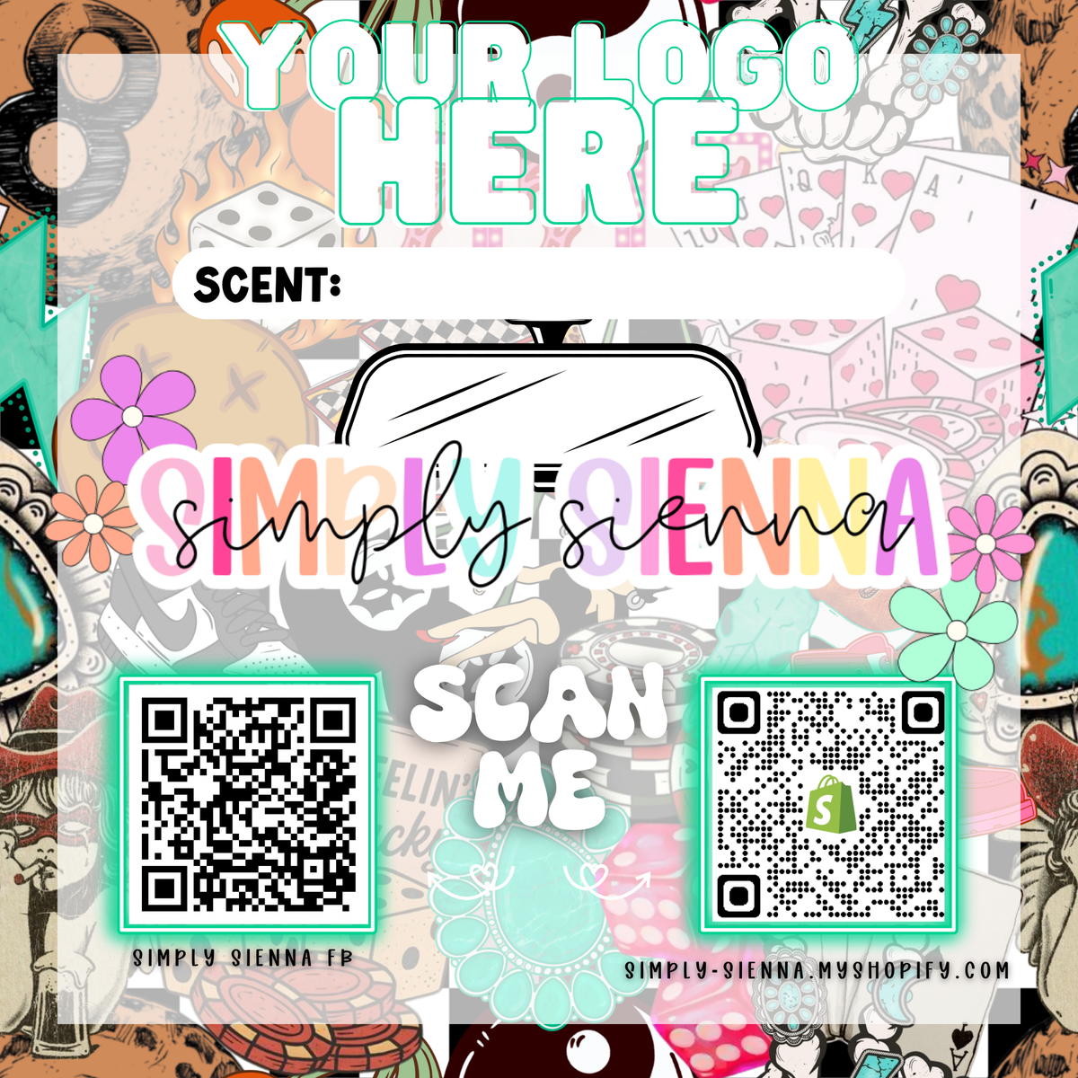 PUNCHY COLLAGE Bag Inserts