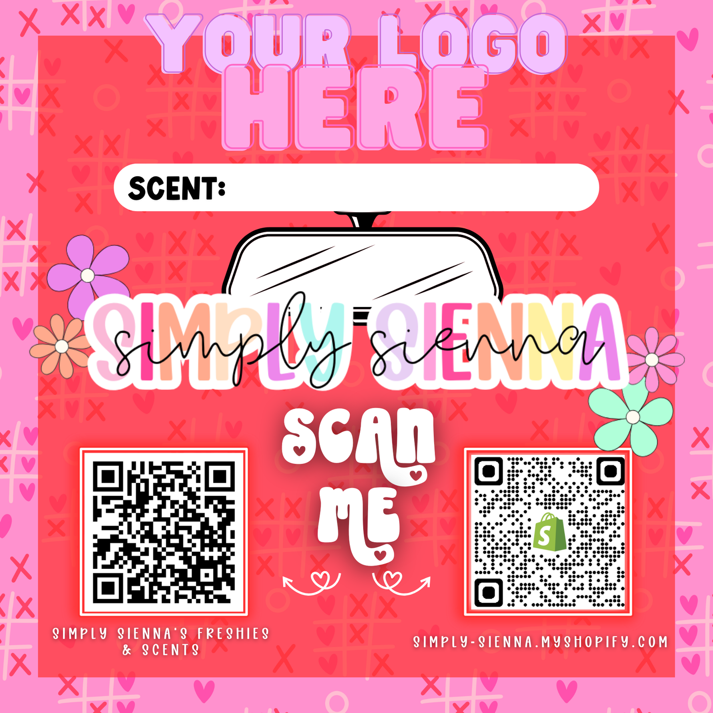 TIC TAC TOE Bag Inserts - VALENTINE