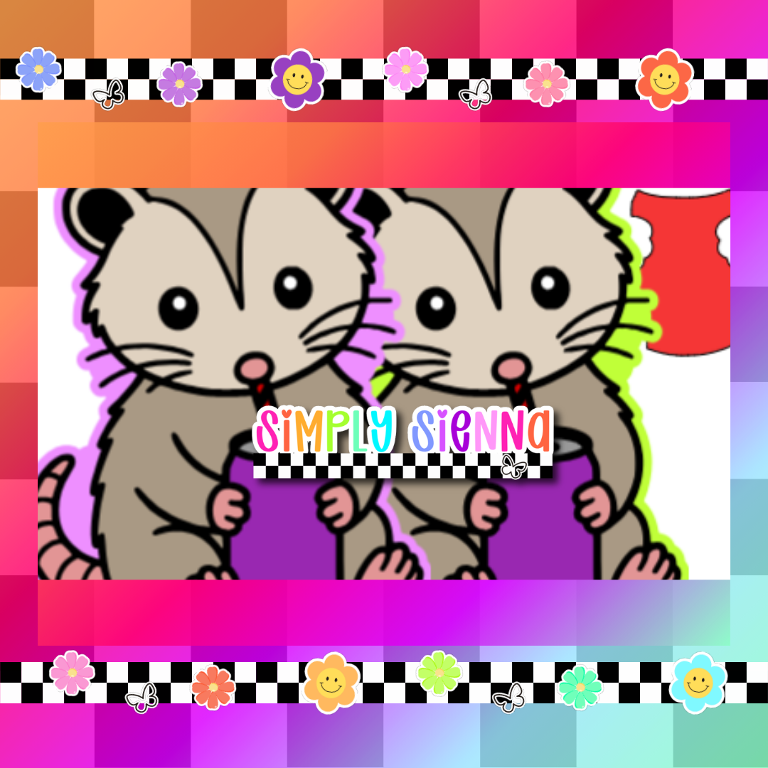 Opossum With Can - NATOLLIE CREATIONS