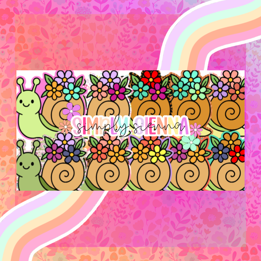 Floral Snail - WHIMSICAL WIFFS