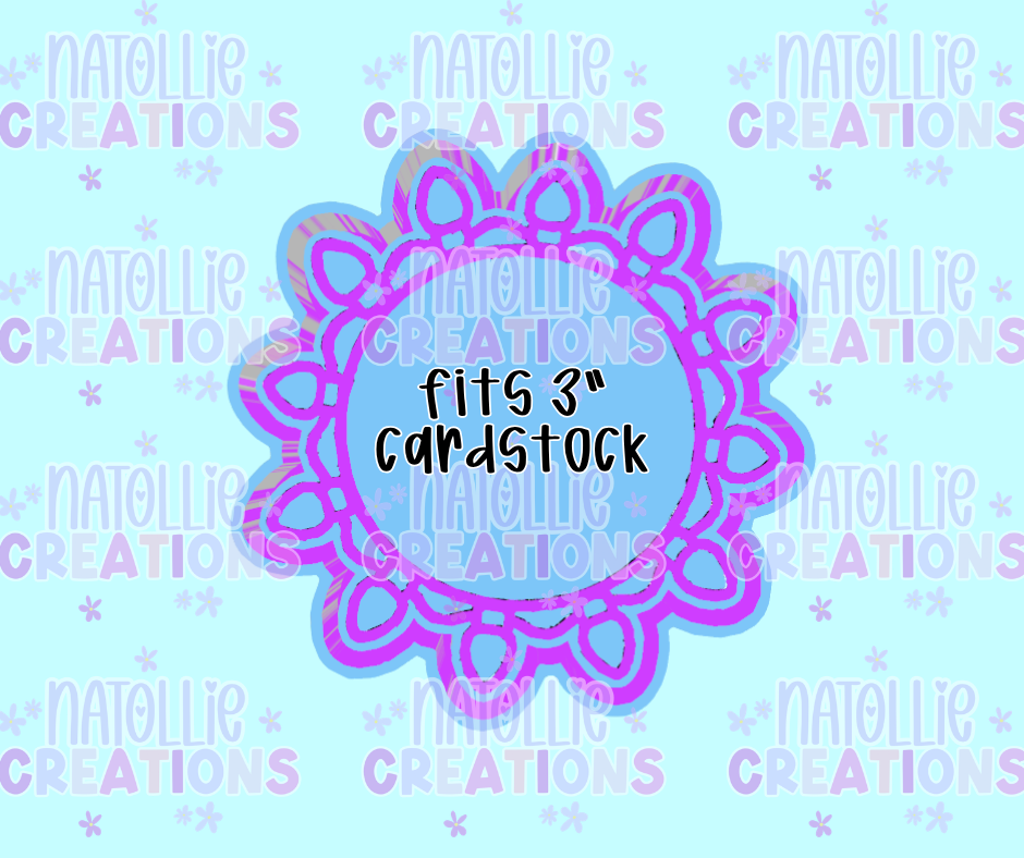 Christmas Lights Circle Freshie Silicone Mold