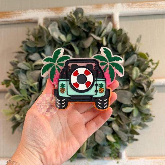 Beach Buggy Freshie Silicone Mold