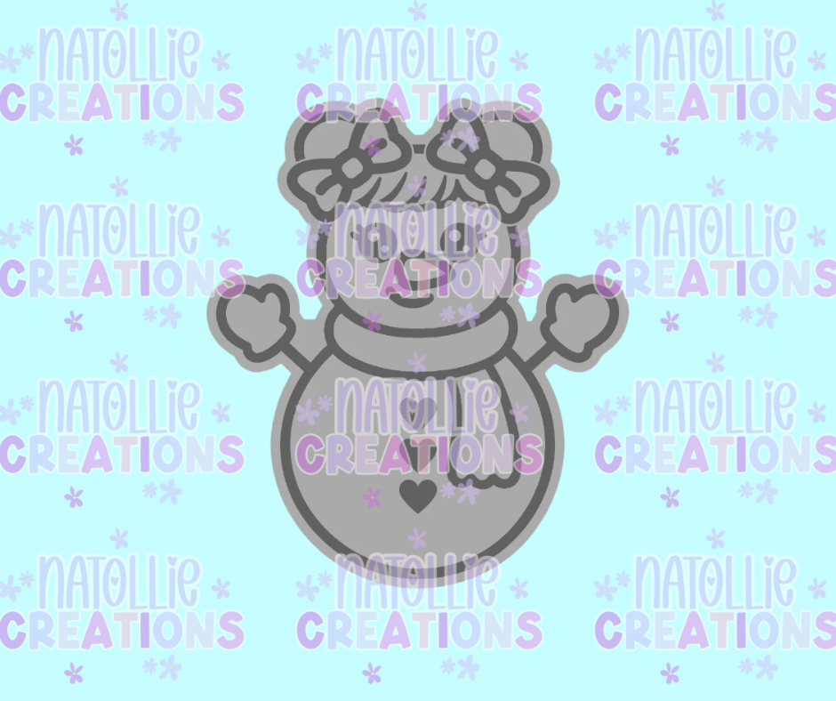 Spacebun Snowgirl Freshie Silicone Mold
