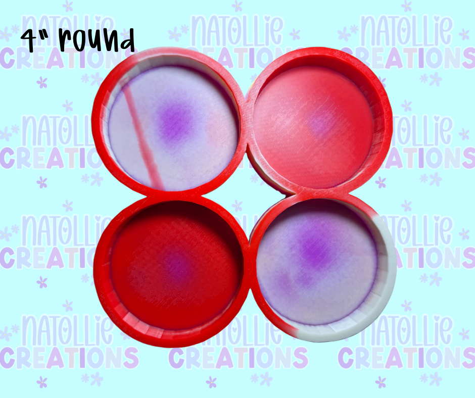 Round 4 Cavity Freshie Silicone Mold