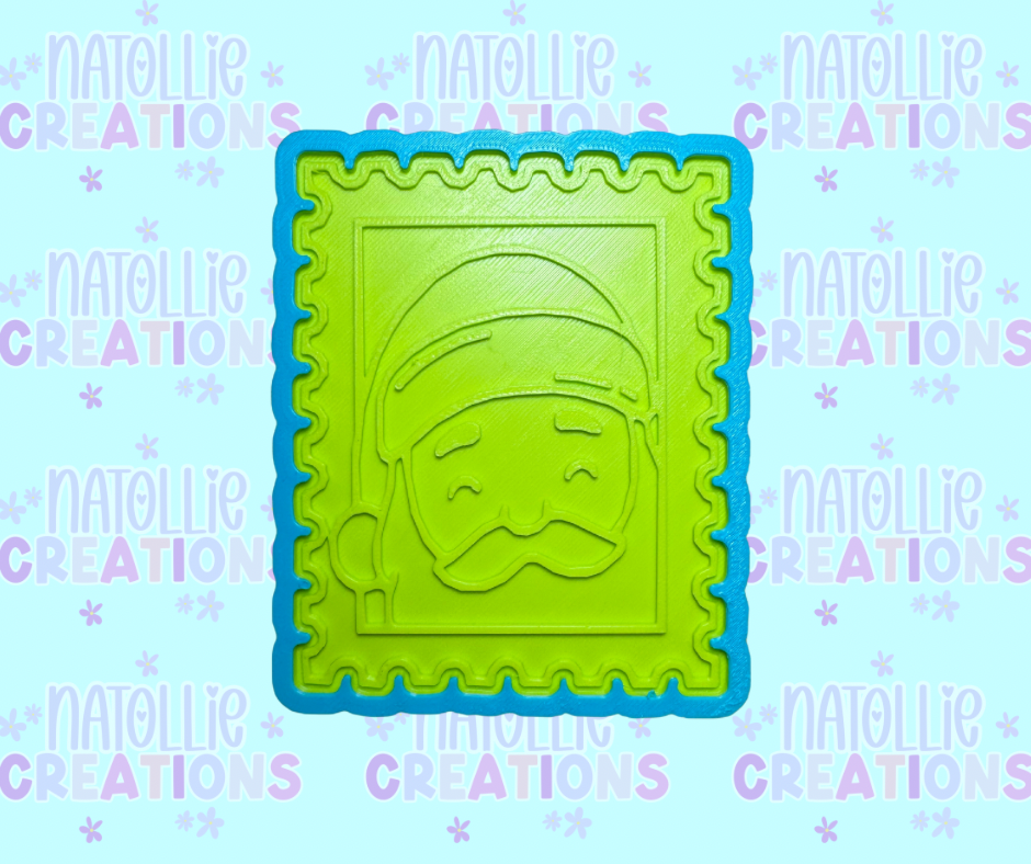 Santa Stamp Insert Freshie Silicone Mold