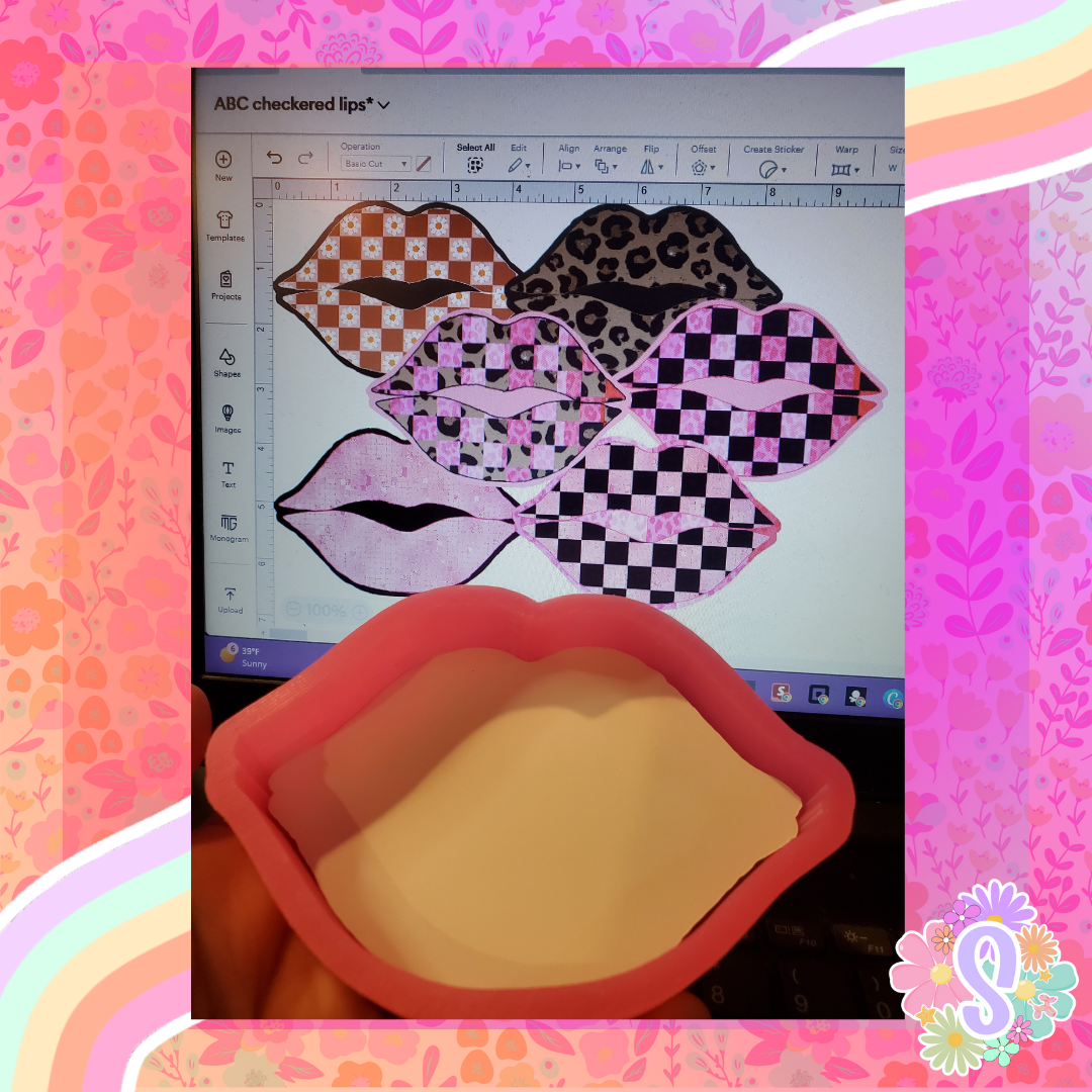 Checkered Lips - ABC MOLDS