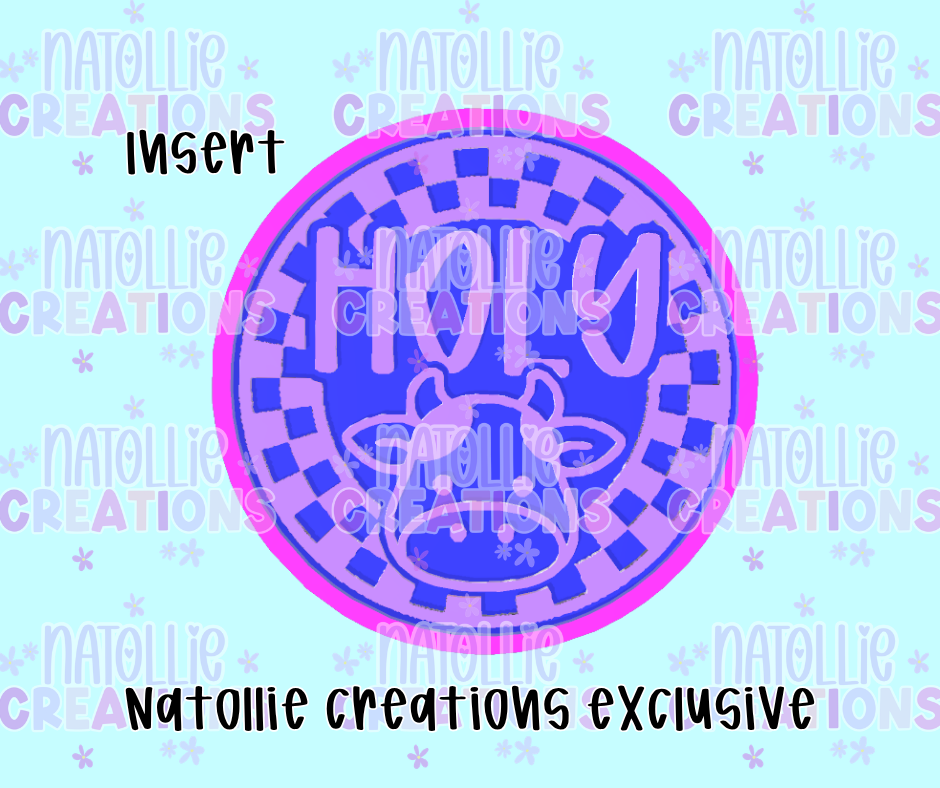 Holy Cow Round Insert Freshie Silicone Mold