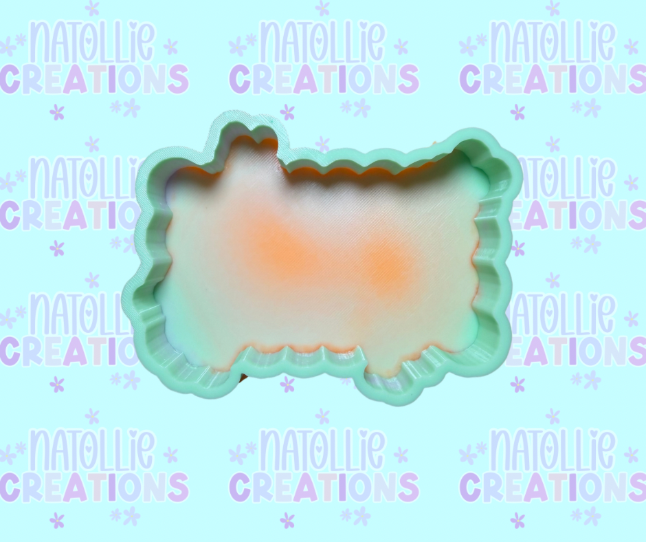 Floral Butterfly Frame Blank Freshie Silicone Mold