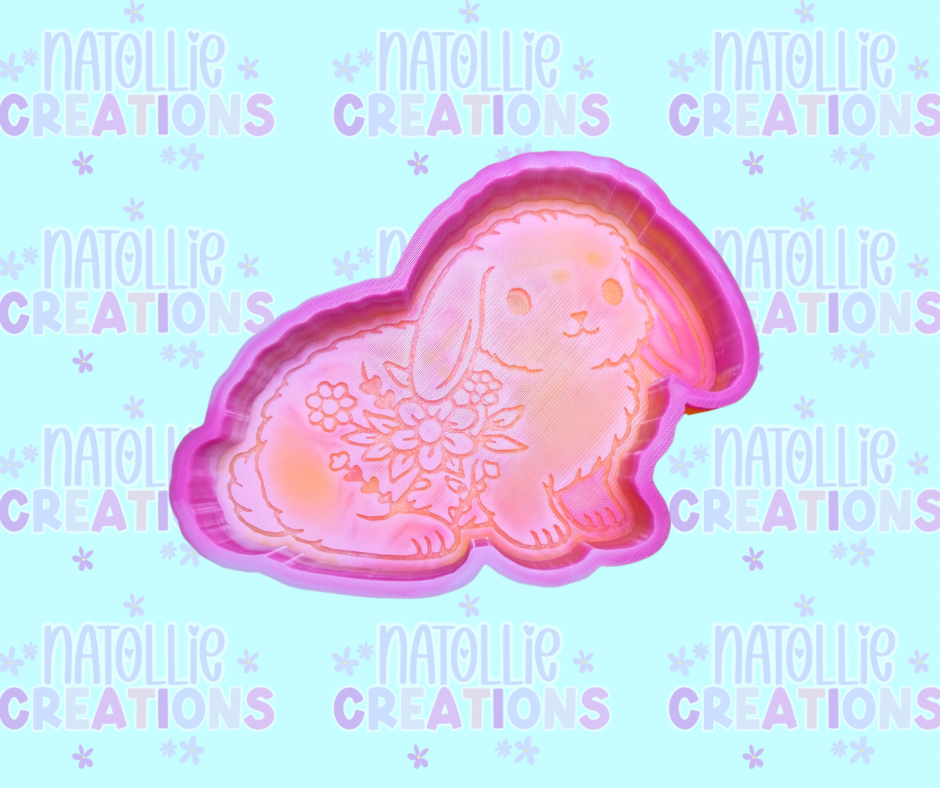 Floral Bunny Freshie Silicone Mold